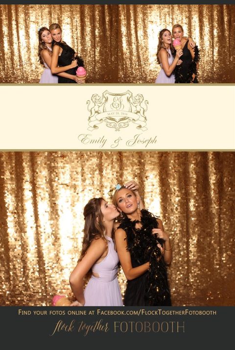 Dallas gold sequin photo booth at Union Station