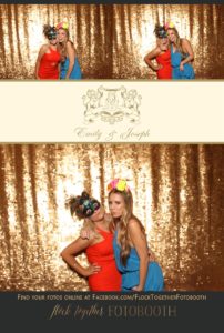 Dallas gold sequin photo booth at Union Station