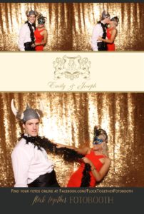 Dallas gold sequin photo booth at Union Station