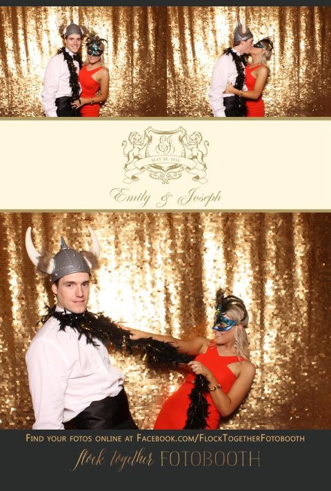 Dallas gold sequin photo booth at Union Station