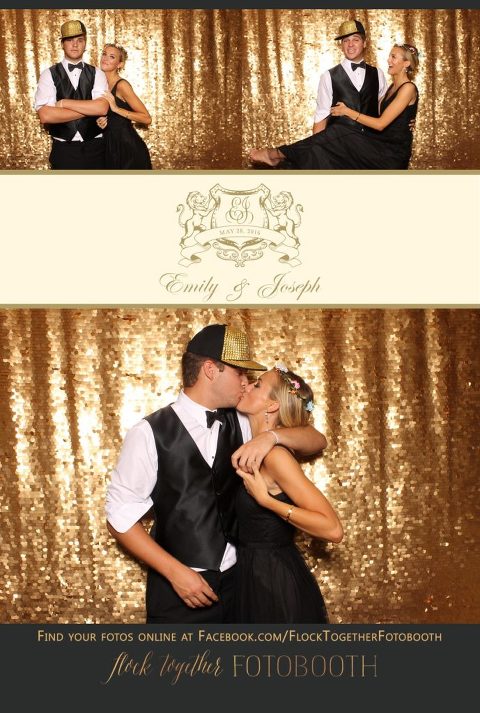 Dallas gold sequin photo booth at Union Station