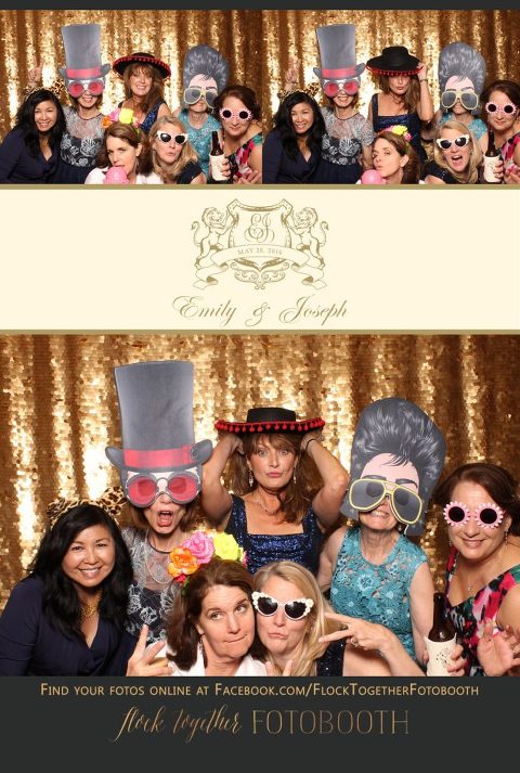 Dallas gold sequin photo booth at Union Station