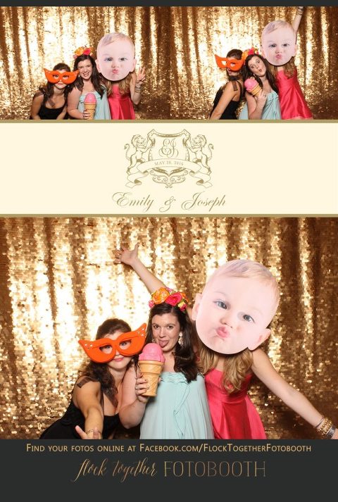 Dallas gold sequin photo booth at Union Station