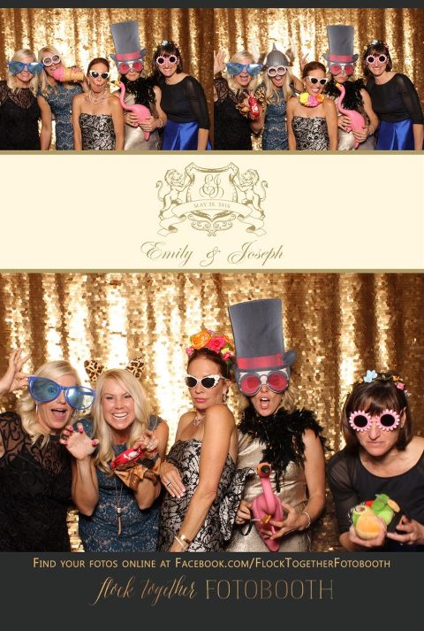 Dallas gold sequin photo booth at Union Station