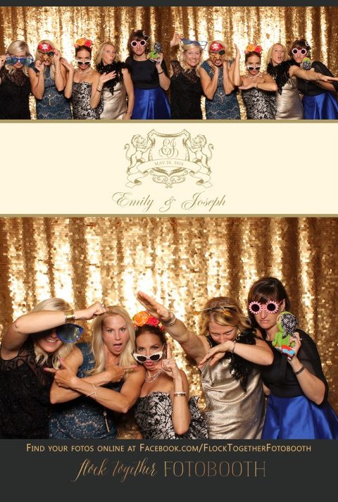 Dallas gold sequin photo booth at Union Station