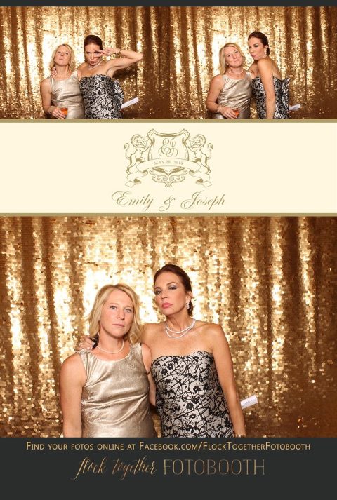 Dallas gold sequin photo booth at Union Station