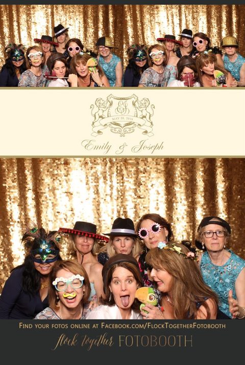 Dallas gold sequin photo booth at Union Station