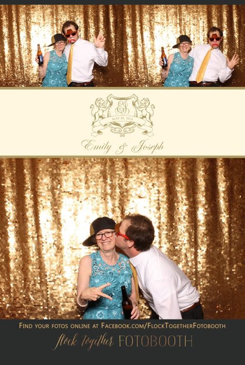 Dallas gold sequin photo booth at Union Station