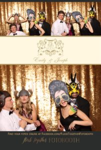Dallas gold sequin photo booth at Union Station