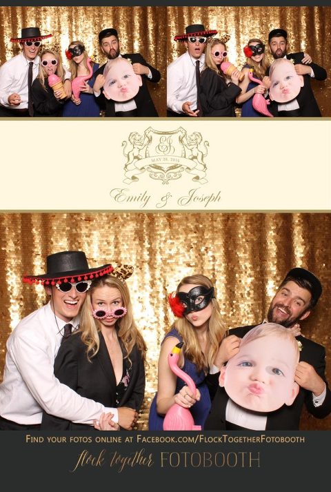 Dallas gold sequin photo booth at Union Station