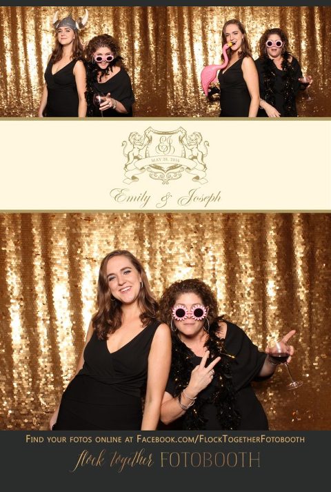 Dallas gold sequin photo booth at Union Station