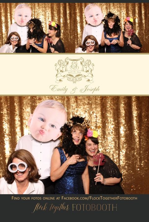 Dallas gold sequin photo booth at Union Station