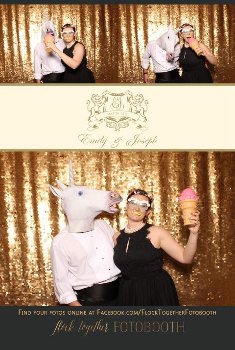 Dallas gold sequin photo booth at Union Station