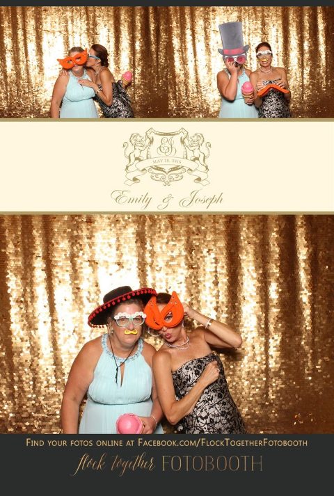 Dallas gold sequin photo booth at Union Station