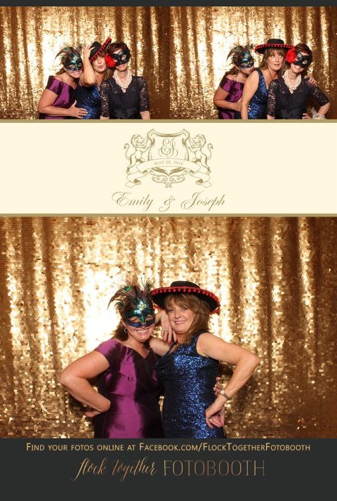 Dallas gold sequin photo booth at Union Station