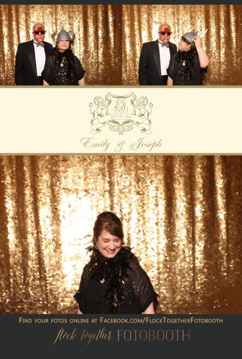Dallas gold sequin photo booth at Union Station