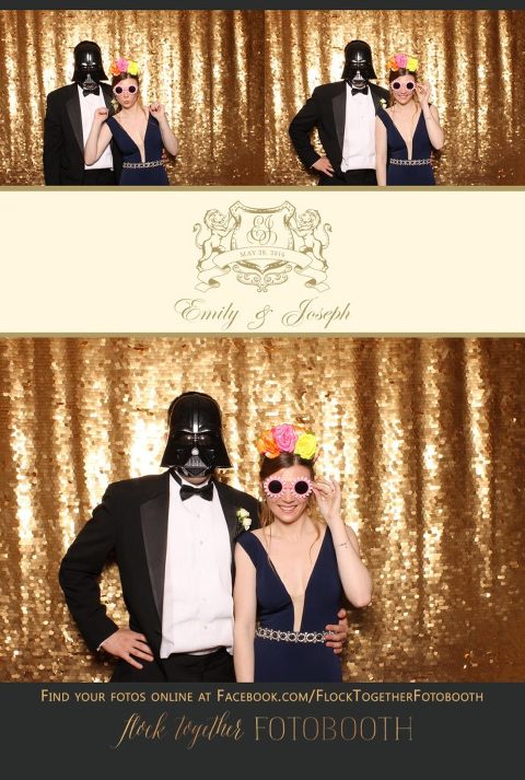 Dallas gold sequin photo booth at Union Station