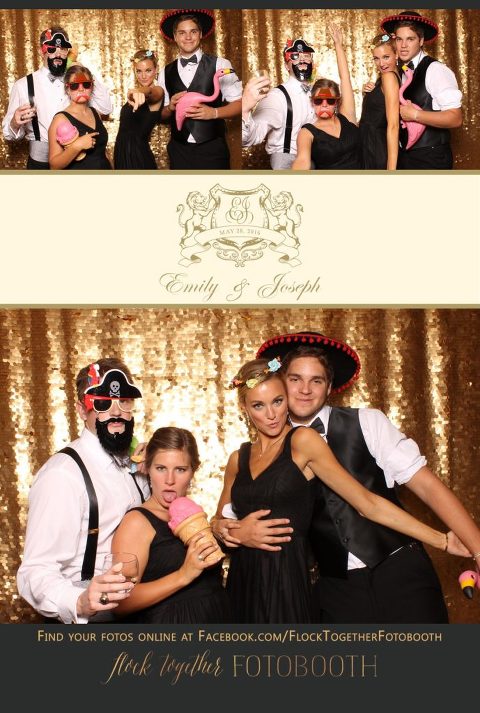 Dallas gold sequin photo booth at Union Station