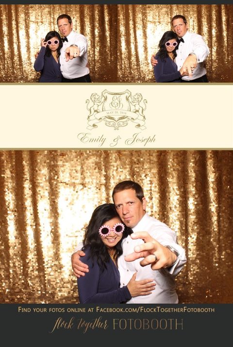 Dallas gold sequin photo booth at Union Station