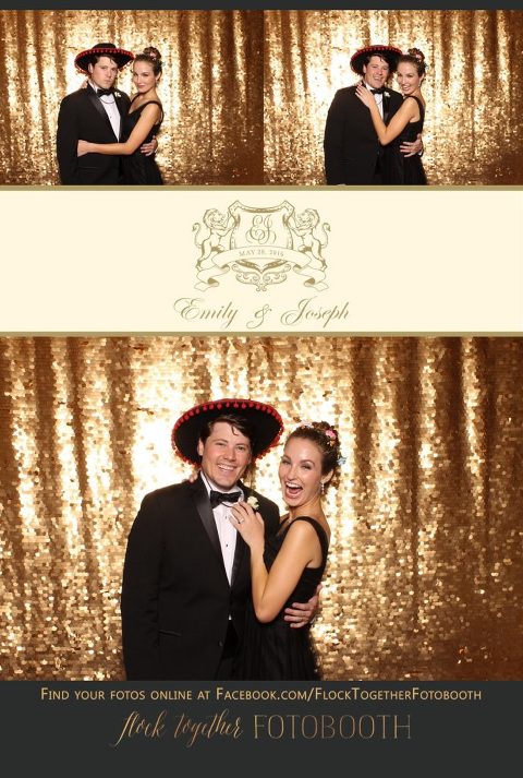 Dallas gold sequin photo booth at Union Station