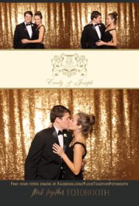 Dallas gold sequin photo booth at Union Station