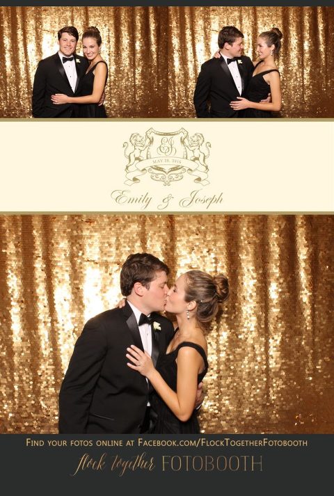 Dallas gold sequin photo booth at Union Station