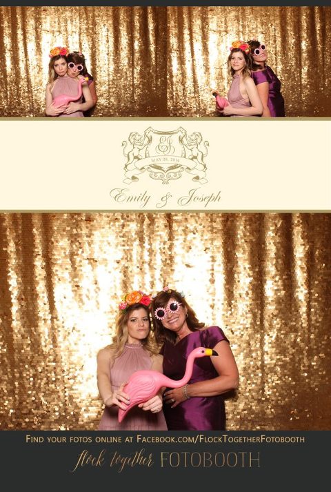 Dallas gold sequin photo booth at Union Station