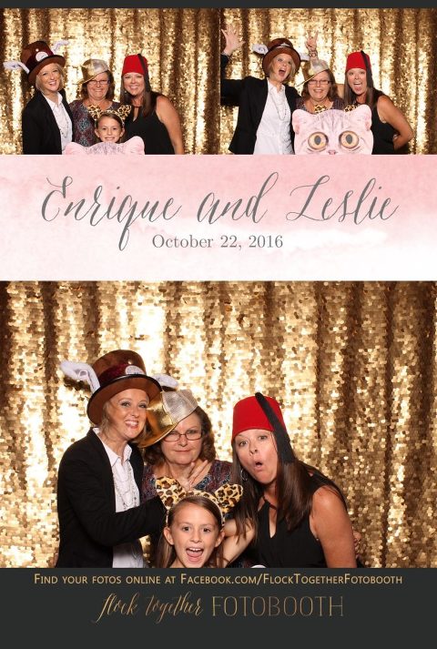 gold sequin Dallas photo booth at Tower Club Dallas