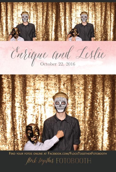 gold sequin Dallas photo booth at Tower Club Dallas