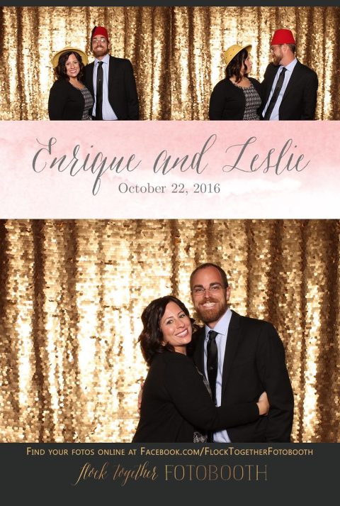 gold sequin Dallas photo booth at Tower Club Dallas