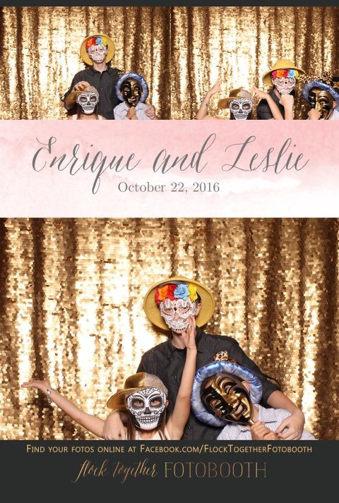 gold sequin Dallas photo booth at Tower Club Dallas