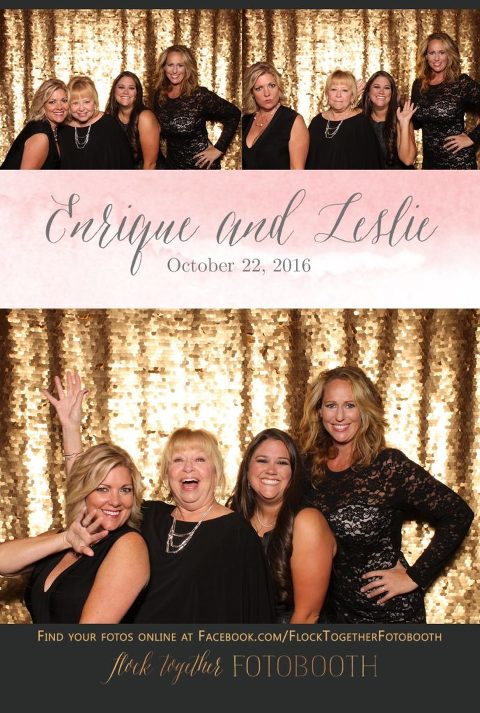gold sequin Dallas photo booth at Tower Club Dallas