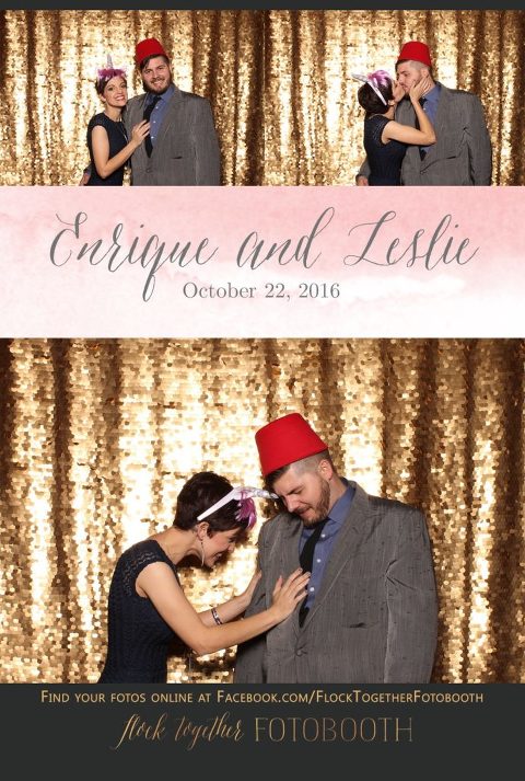 gold sequin Dallas photo booth at Tower Club Dallas