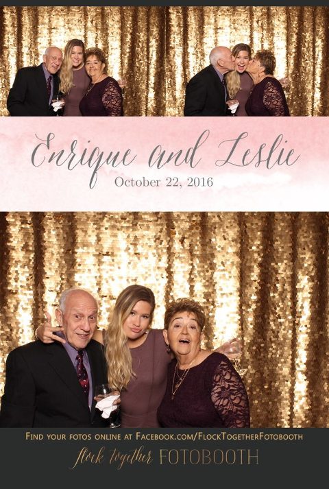 gold sequin Dallas photo booth at Tower Club Dallas