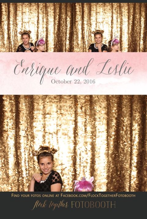 gold sequin Dallas photo booth at Tower Club Dallas