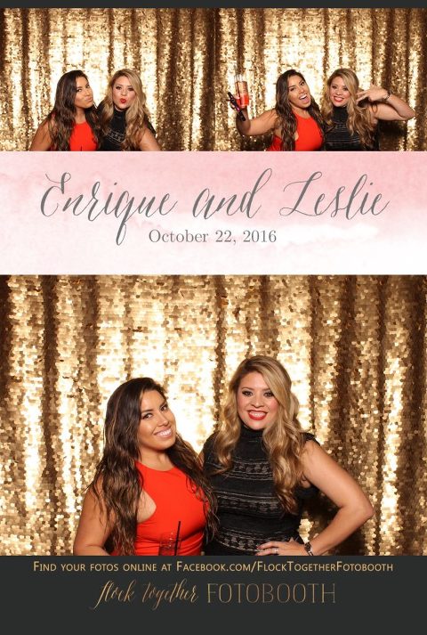 gold sequin Dallas photo booth at Tower Club Dallas
