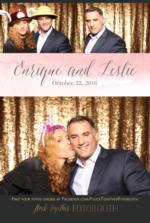 gold sequin Dallas photo booth at Tower Club Dallas