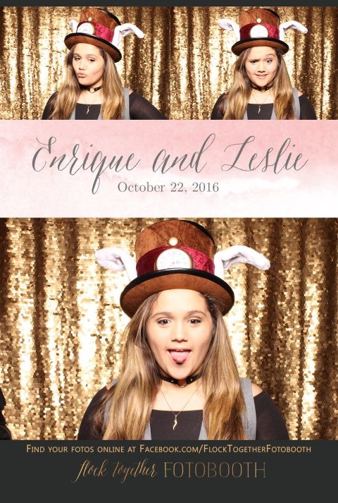 gold sequin Dallas photo booth at Tower Club Dallas