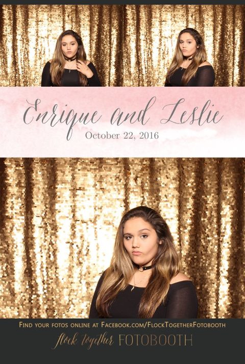 gold sequin Dallas photo booth at Tower Club Dallas