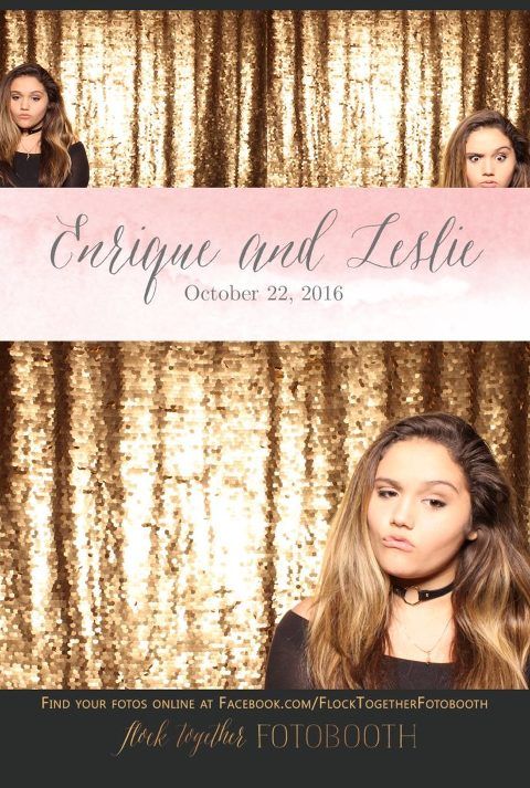 gold sequin Dallas photo booth at Tower Club Dallas