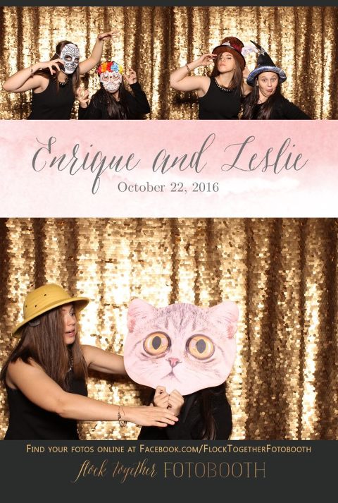 gold sequin Dallas photo booth at Tower Club Dallas