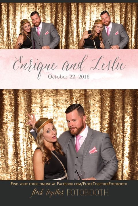 gold sequin Dallas photo booth at Tower Club Dallas