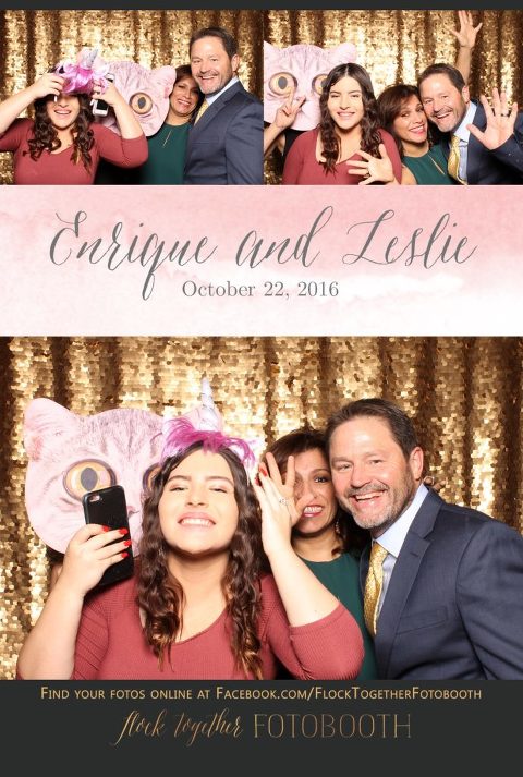 gold sequin Dallas photo booth at Tower Club Dallas