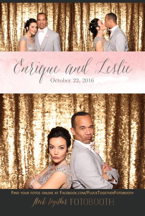 gold sequin Dallas photo booth at Tower Club Dallas