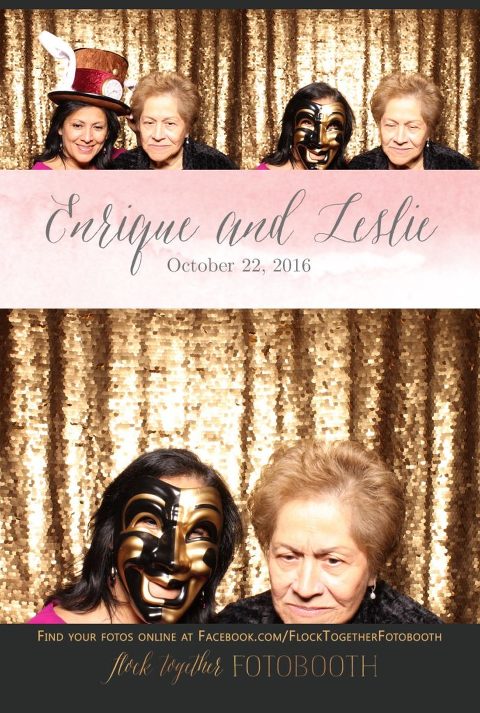 gold sequin Dallas photo booth at Tower Club Dallas