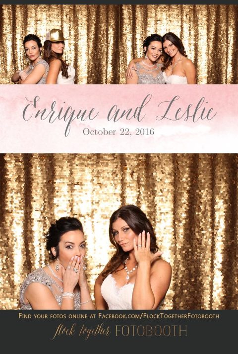 gold sequin Dallas photo booth at Tower Club Dallas