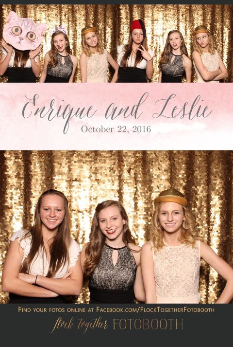 gold sequin Dallas photo booth at Tower Club Dallas