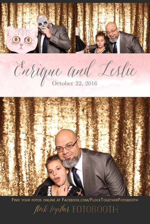 gold sequin Dallas photo booth at Tower Club Dallas