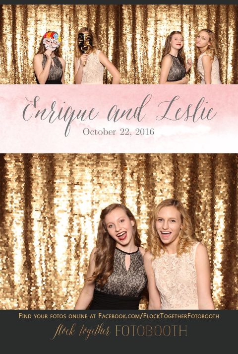gold sequin Dallas photo booth at Tower Club Dallas