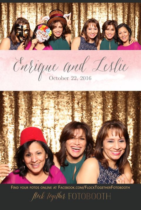 gold sequin Dallas photo booth at Tower Club Dallas